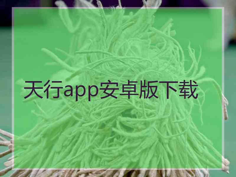 天行app安卓版下载