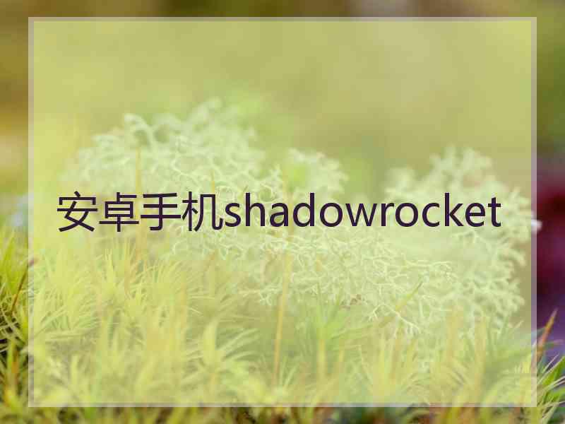 安卓手机shadowrocket