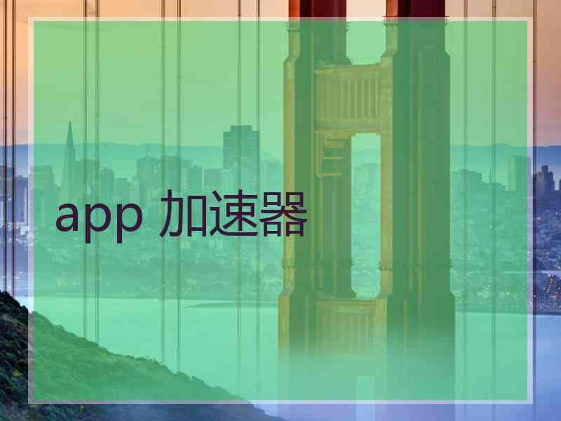 app 加速器