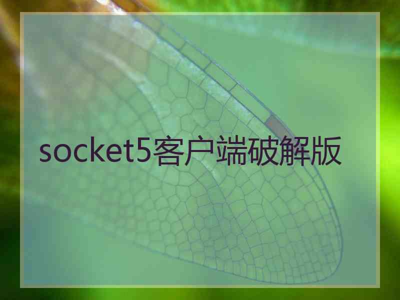 socket5客户端破解版