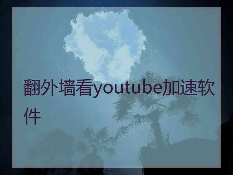 翻外墙看youtube加速软件