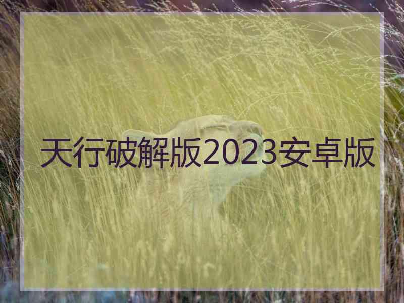 天行破解版2023安卓版