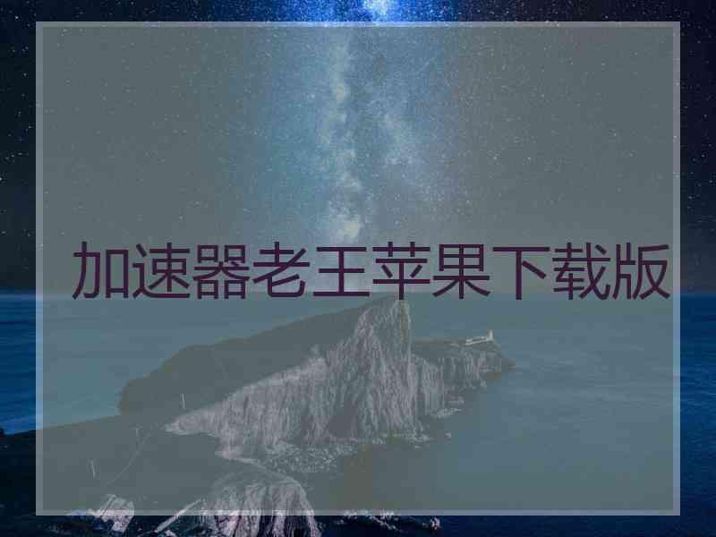 加速器老王苹果下载版