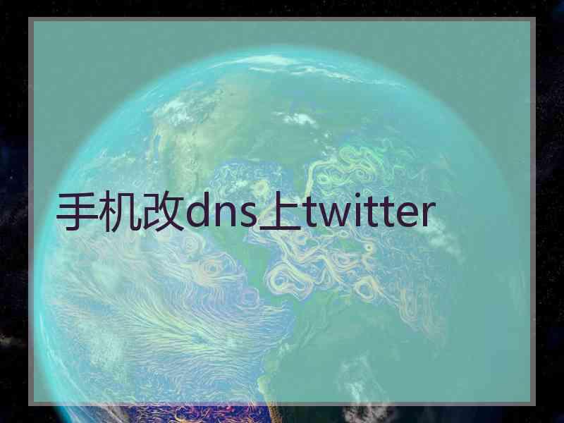 手机改dns上twitter