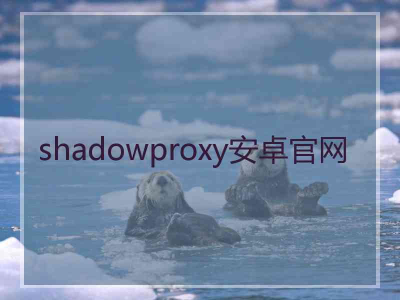 shadowproxy安卓官网