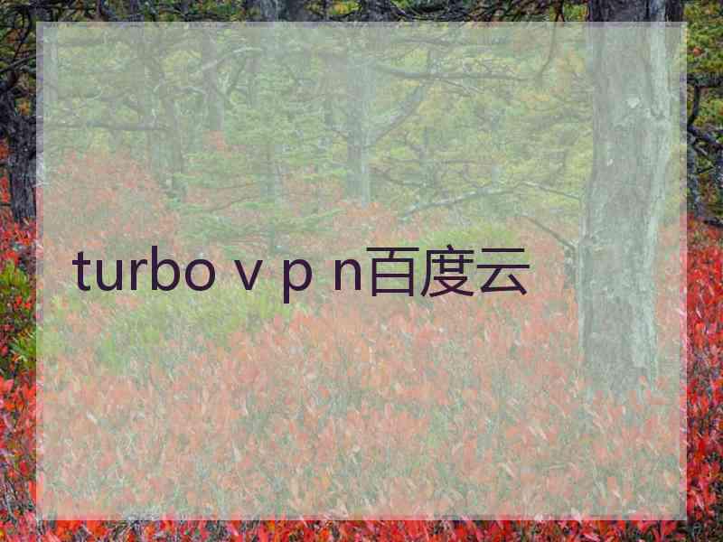 turbo v p n百度云