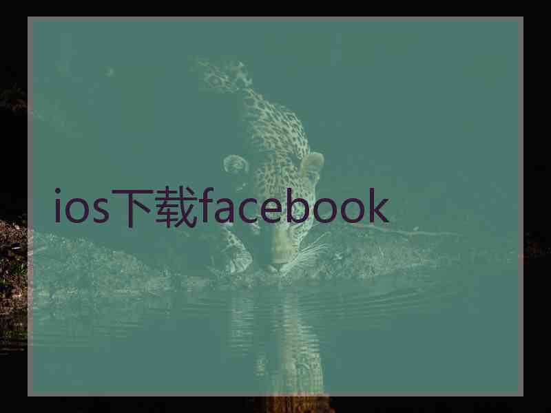 ios下载facebook