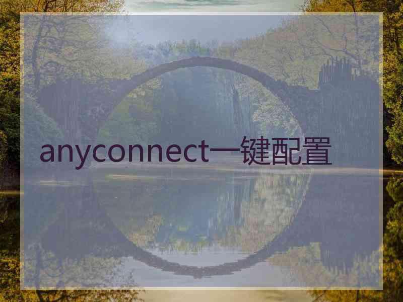 anyconnect一键配置